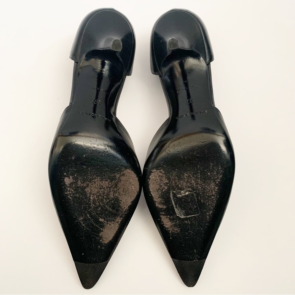 BALENCIAGA LEATHER POINTY D’ORSAY SKINNY HEEL - Picture 11 of 11